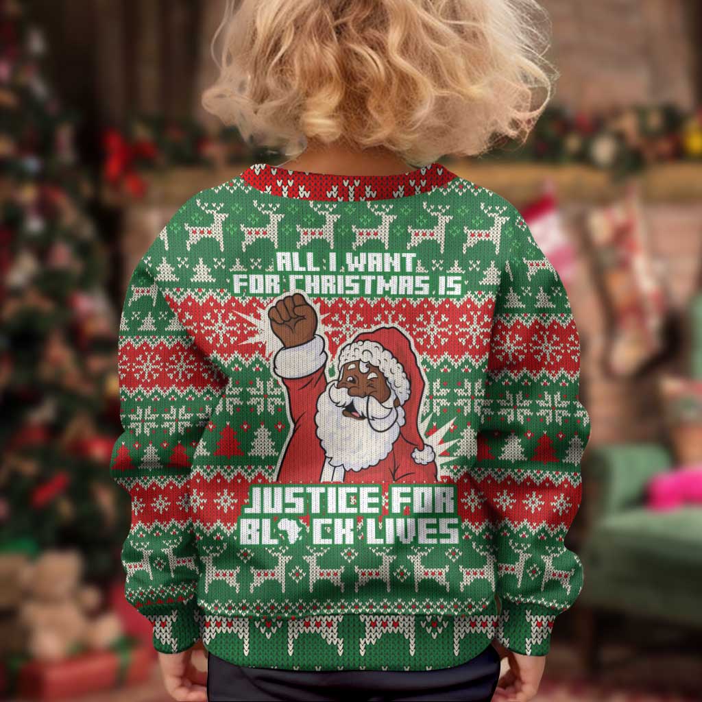Justice For Black Lives Christmas Kid Ugly Christmas Sweater Funny Xmas Holiday Patterns - Wonder Print Shop