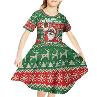 Justice For Black Lives Christmas Kid Short Sleeve Dress Funny Xmas Holiday Patterns - Wonder Print Shop