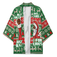 Justice For Black Lives Christmas Kimono Funny Xmas Holiday Patterns - Wonder Print Shop
