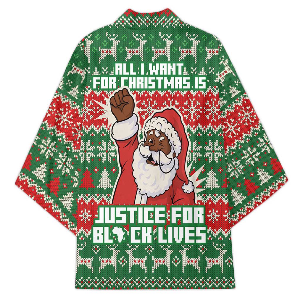 Justice For Black Lives Christmas Kimono Funny Xmas Holiday Patterns - Wonder Print Shop