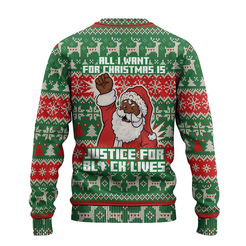 Justice For Black Lives Christmas Ugly Christmas Sweater Funny Xmas Holiday Patterns - Wonder Print Shop