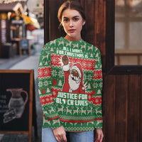 Justice For Black Lives Christmas Ugly Christmas Sweater Funny Xmas Holiday Patterns - Wonder Print Shop
