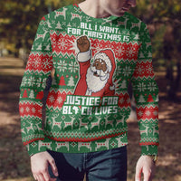 Justice For Black Lives Christmas Ugly Christmas Sweater Funny Xmas Holiday Patterns - Wonder Print Shop