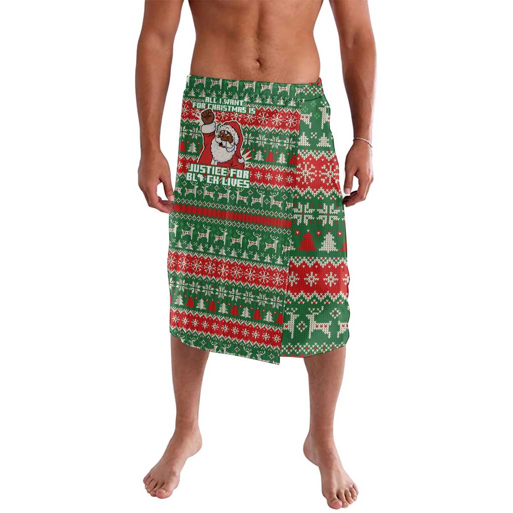 Justice For Black Lives Christmas Lavalava Funny Xmas Holiday Patterns - Wonder Print Shop
