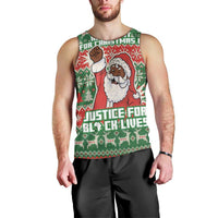 Justice For Black Lives Christmas Men Tank Top Funny Xmas Holiday Patterns - Wonder Print Shop