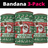 Justice For Black Lives Christmas Neck Gaiter Funny Xmas Holiday Patterns - Wonder Print Shop