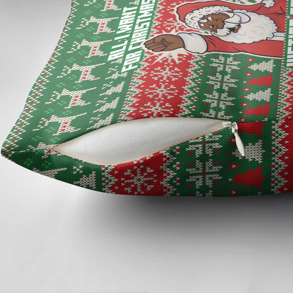 Justice For Black Lives Christmas Pillow Cover Funny Xmas Holiday Patterns - Wonder Print Shop
