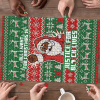 Justice For Black Lives Christmas Puzzle Funny Xmas Holiday Patterns - Wonder Print Shop
