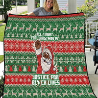 Justice For Black Lives Christmas Quilt Funny Xmas Holiday Patterns - Wonder Print Shop