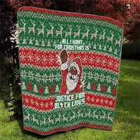 Justice For Black Lives Christmas Quilt Funny Xmas Holiday Patterns - Wonder Print Shop