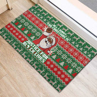 Justice For Black Lives Christmas Rubber Doormat Funny Xmas Holiday Patterns - Wonder Print Shop