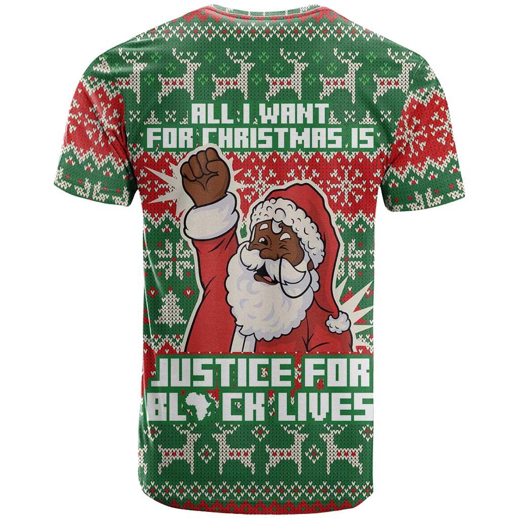 Justice For Black Lives Christmas T Shirt Funny Xmas Holiday Patterns - Wonder Print Shop