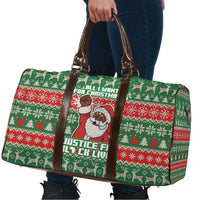 Justice For Black Lives Christmas Travel Bag Funny Xmas Holiday Patterns - Wonder Print Shop