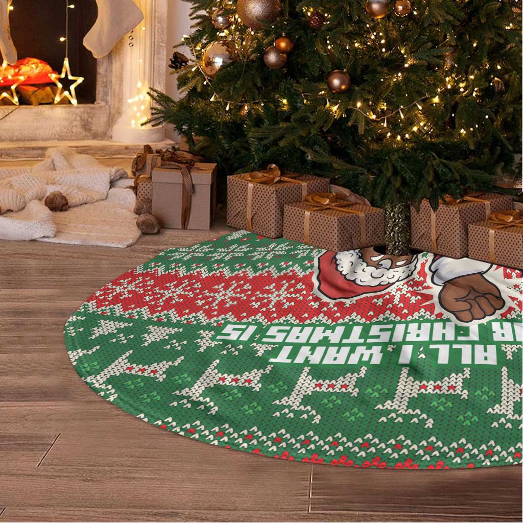 Justice For Black Lives Christmas Tree Skirt Funny Xmas Holiday Patterns - Wonder Print Shop