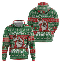 Justice For Black Lives Christmas Zip Hoodie Funny Xmas Holiday Patterns - Wonder Print Shop