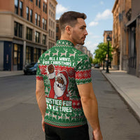 Justice For Black Lives Christmas Zipper Polo Shirt Funny Xmas Holiday Patterns - Wonder Print Shop