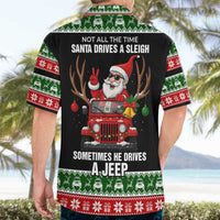 Santa Claus Drive A JEEP Hawaiian Shirt Funny Xmas Holiday Patterns - Wonder Print Shop