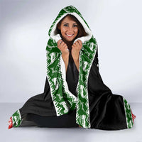 Santa Claus Drive A JEEP Hooded Blanket Funny Xmas Holiday Patterns - Wonder Print Shop