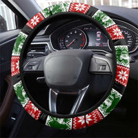 Santa Claus Drive A JEEP Steering Wheel Cover Funny Xmas Holiday Patterns - Wonder Print Shop