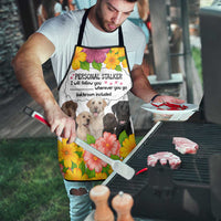 Labrador Retriever Personal Stalker Christmas Apron Funny Xmas Holiday Patterns - Wonder Print Shop