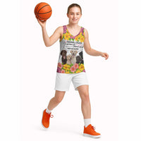 Labrador Retriever Personal Stalker Christmas Basketball Jersey Funny Xmas Holiday Patterns - Wonder Print Shop