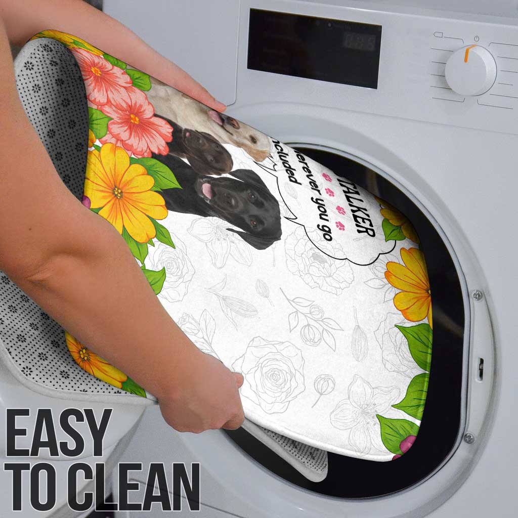 Labrador Retriever Personal Stalker Christmas Bathroom Set Funny Xmas Holiday Patterns - Wonder Print Shop