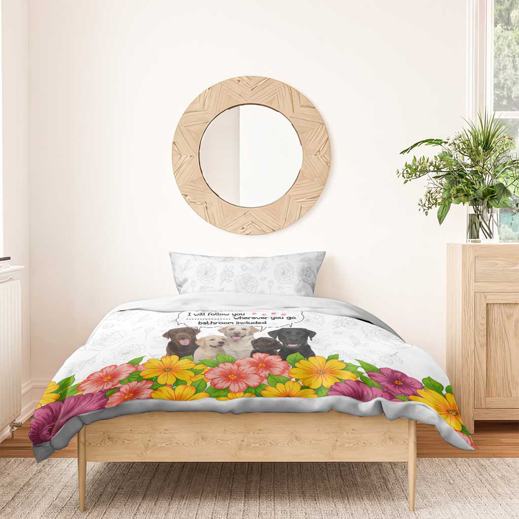 Labrador Retriever Personal Stalker Christmas Bedding Set Funny Xmas Holiday Patterns - Wonder Print Shop