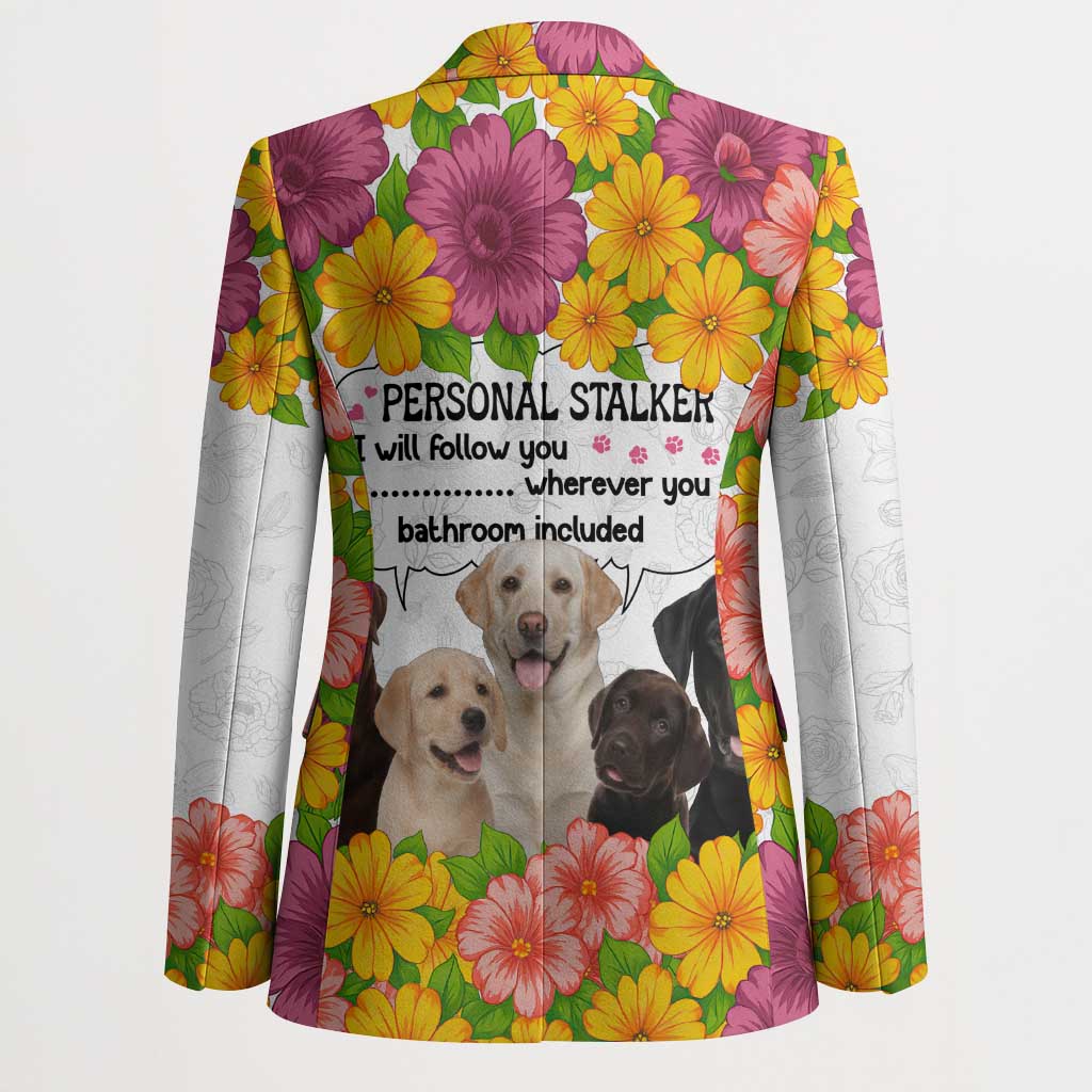 Labrador Retriever Personal Stalker Christmas Blazer Funny Xmas Holiday Patterns - Wonder Print Shop