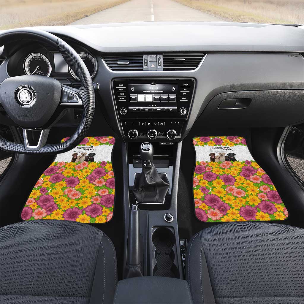 Labrador Retriever Personal Stalker Christmas Car Mats Funny Xmas Holiday Patterns - Wonder Print Shop
