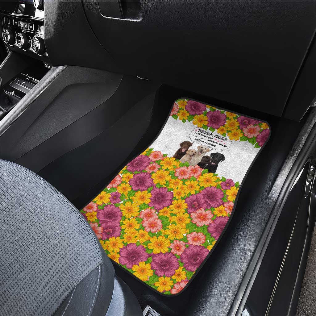 Labrador Retriever Personal Stalker Christmas Car Mats Funny Xmas Holiday Patterns - Wonder Print Shop