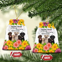Labrador Retriever Personal Stalker Christmas Ceramic Ornament Funny Xmas Holiday Patterns - Wonder Print Shop