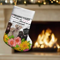 Labrador Retriever Personal Stalker Christmas Stocking Funny Xmas Holiday Patterns - Wonder Print Shop