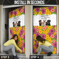 Labrador Retriever Personal Stalker Christmas Door Cover Funny Xmas Holiday Patterns - Wonder Print Shop