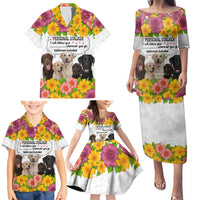 Labrador Retriever Personal Stalker Christmas Family Matching Puletasi and Hawaiian Shirt Funny Xmas Holiday Patterns - Wonder Print Shop