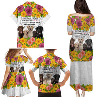 Labrador Retriever Personal Stalker Christmas Family Matching Puletasi and Hawaiian Shirt Funny Xmas Holiday Patterns - Wonder Print Shop