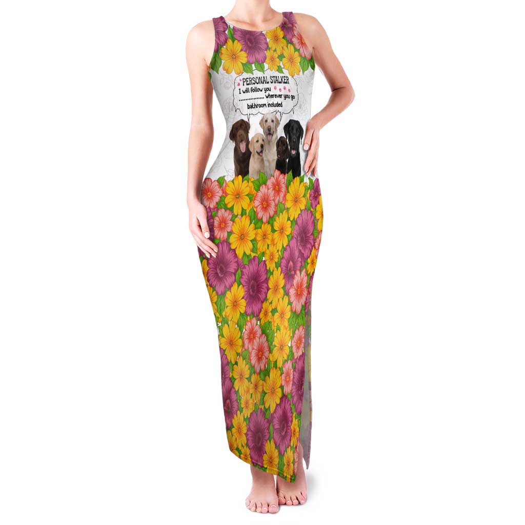 Labrador Retriever Personal Stalker Christmas Family Matching Tank Maxi Dress and Hawaiian Shirt Funny Xmas Holiday Patterns - Wonder Print Shop