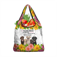 Labrador Retriever Personal Stalker Christmas Grocery Bag Funny Xmas Holiday Patterns - Wonder Print Shop