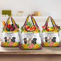 Labrador Retriever Personal Stalker Christmas Grocery Bag Funny Xmas Holiday Patterns - Wonder Print Shop