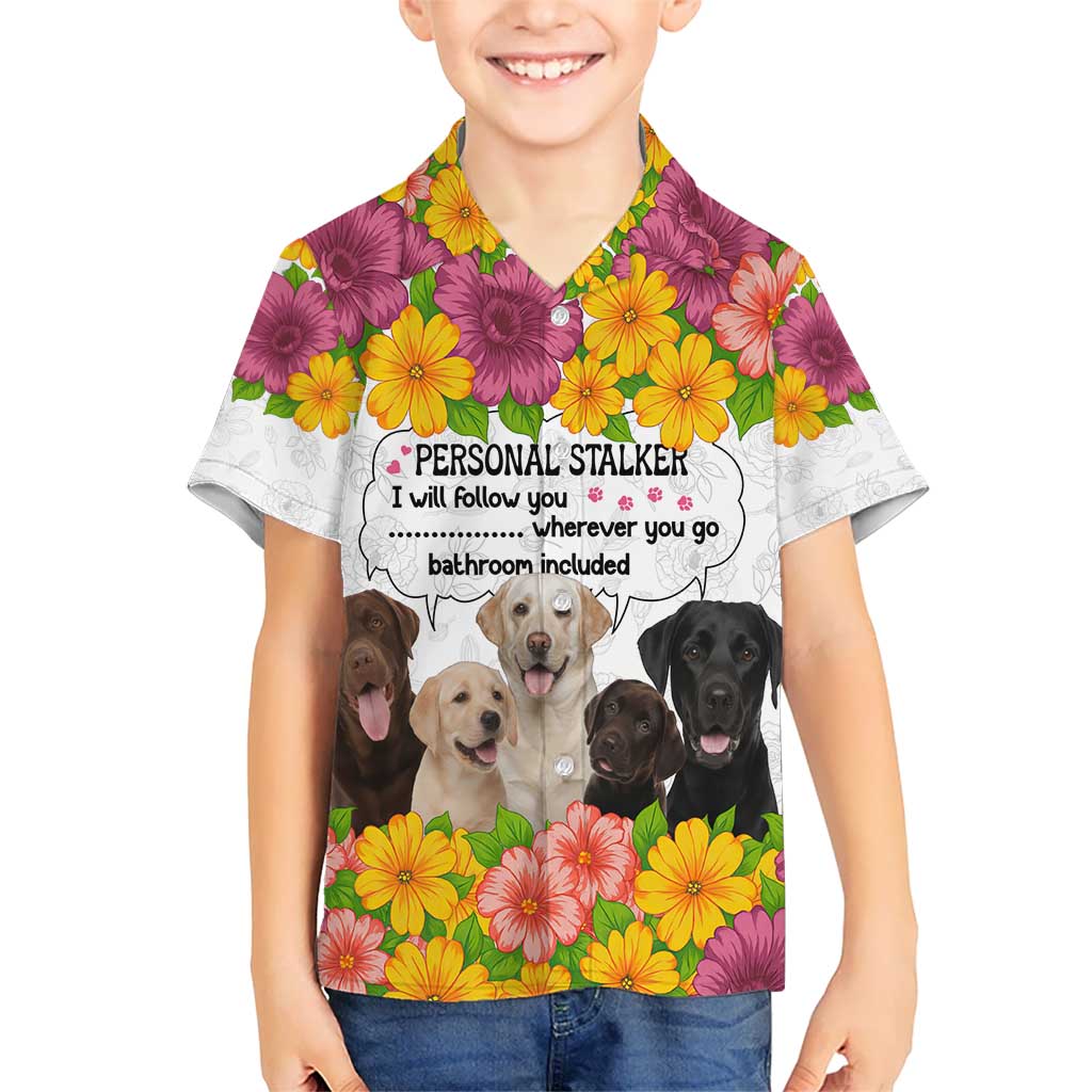 Labrador Retriever Personal Stalker Christmas Hawaiian Shirt Funny Xmas Holiday Patterns - Wonder Print Shop