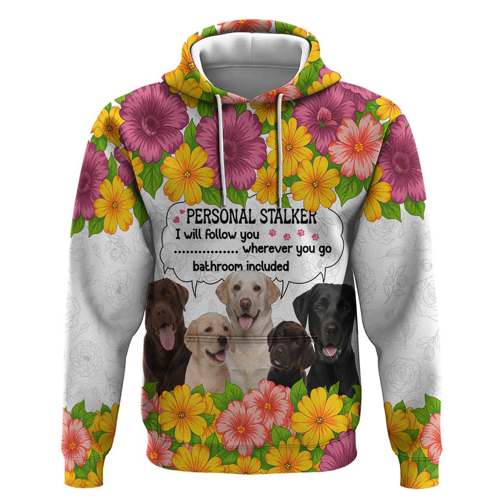 Labrador Retriever Personal Stalker Christmas Hoodie Funny Xmas Holiday Patterns - Wonder Print Shop