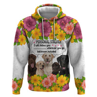 Labrador Retriever Personal Stalker Christmas Hoodie Funny Xmas Holiday Patterns - Wonder Print Shop