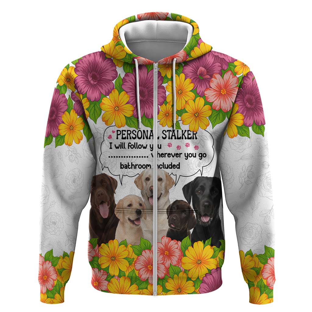 Labrador Retriever Personal Stalker Christmas Hoodie Funny Xmas Holiday Patterns - Wonder Print Shop