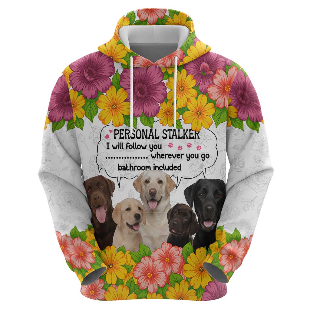 Labrador Retriever Personal Stalker Christmas Hoodie Funny Xmas Holiday Patterns - Wonder Print Shop