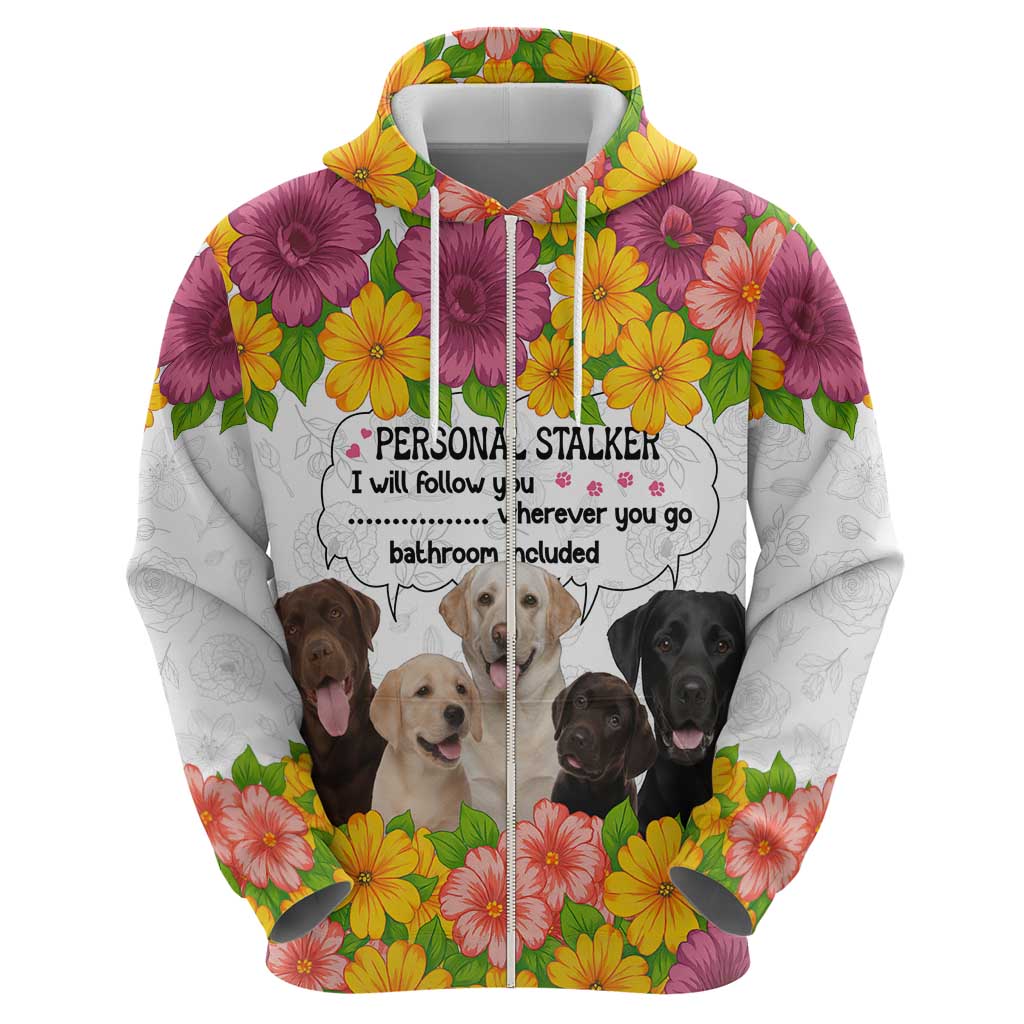 Labrador Retriever Personal Stalker Christmas Hoodie Funny Xmas Holiday Patterns - Wonder Print Shop