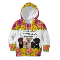 Labrador Retriever Personal Stalker Christmas Kid Hoodie Funny Xmas Holiday Patterns - Wonder Print Shop