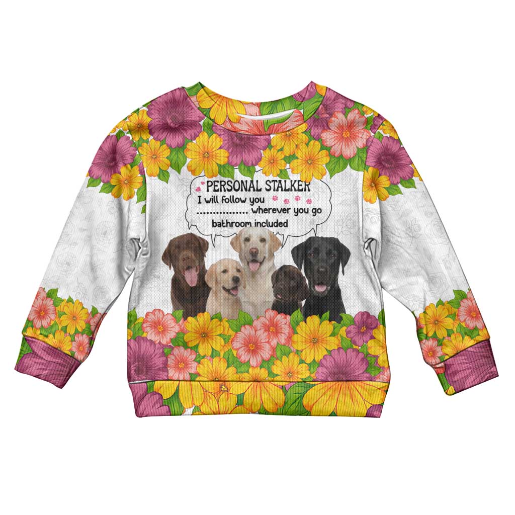 Labrador Retriever Personal Stalker Christmas Kid Ugly Christmas Sweater Funny Xmas Holiday Patterns - Wonder Print Shop