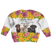 Labrador Retriever Personal Stalker Christmas Kid Ugly Christmas Sweater Funny Xmas Holiday Patterns - Wonder Print Shop