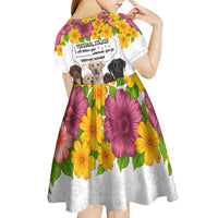 Labrador Retriever Personal Stalker Christmas Kid Short Sleeve Dress Funny Xmas Holiday Patterns - Wonder Print Shop