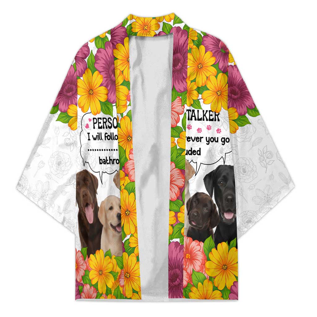 Labrador Retriever Personal Stalker Christmas Kimono Funny Xmas Holiday Patterns - Wonder Print Shop