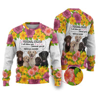 Labrador Retriever Personal Stalker Christmas Ugly Christmas Sweater Funny Xmas Holiday Patterns - Wonder Print Shop